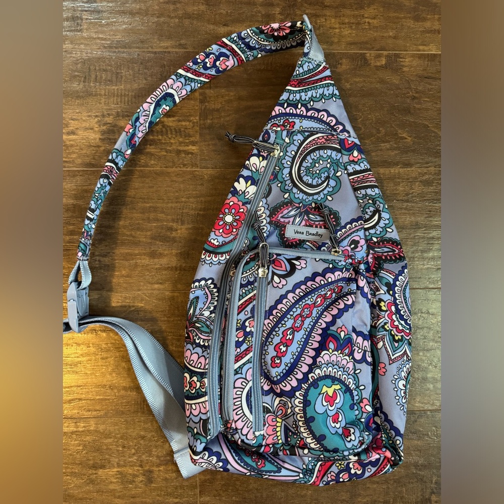 Vera Bradley Purple Backpack with Paisley Design